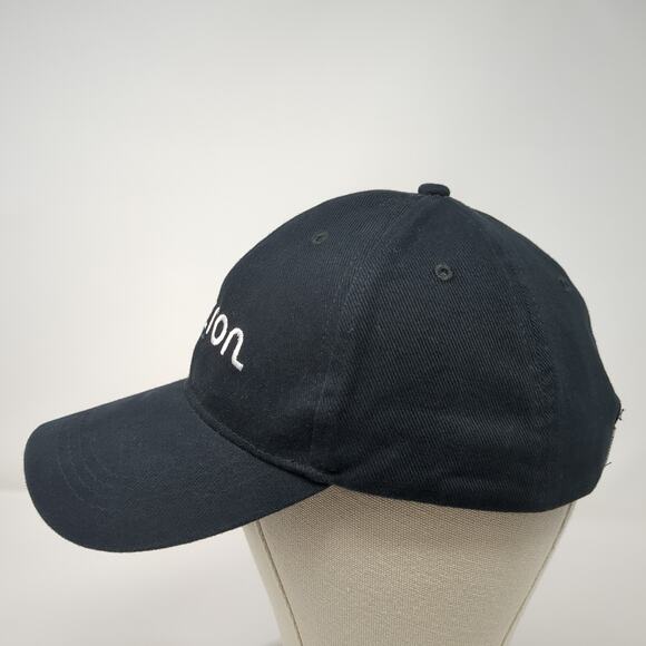 Micron Slideback Baseball Cap Black One Size Adjustable Embroidered Promo Shop - Picture 3 of 10